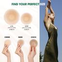 Hotosu Silicone Nipple Covers 0.02 inch Edge - Paper-thin Nipple Covers - 3inch Creme 6