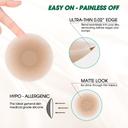 Hotosu Silicone Nipple Covers 0.02 inch Edge - Paper-thin Nipple Covers - 4inch Nude 4