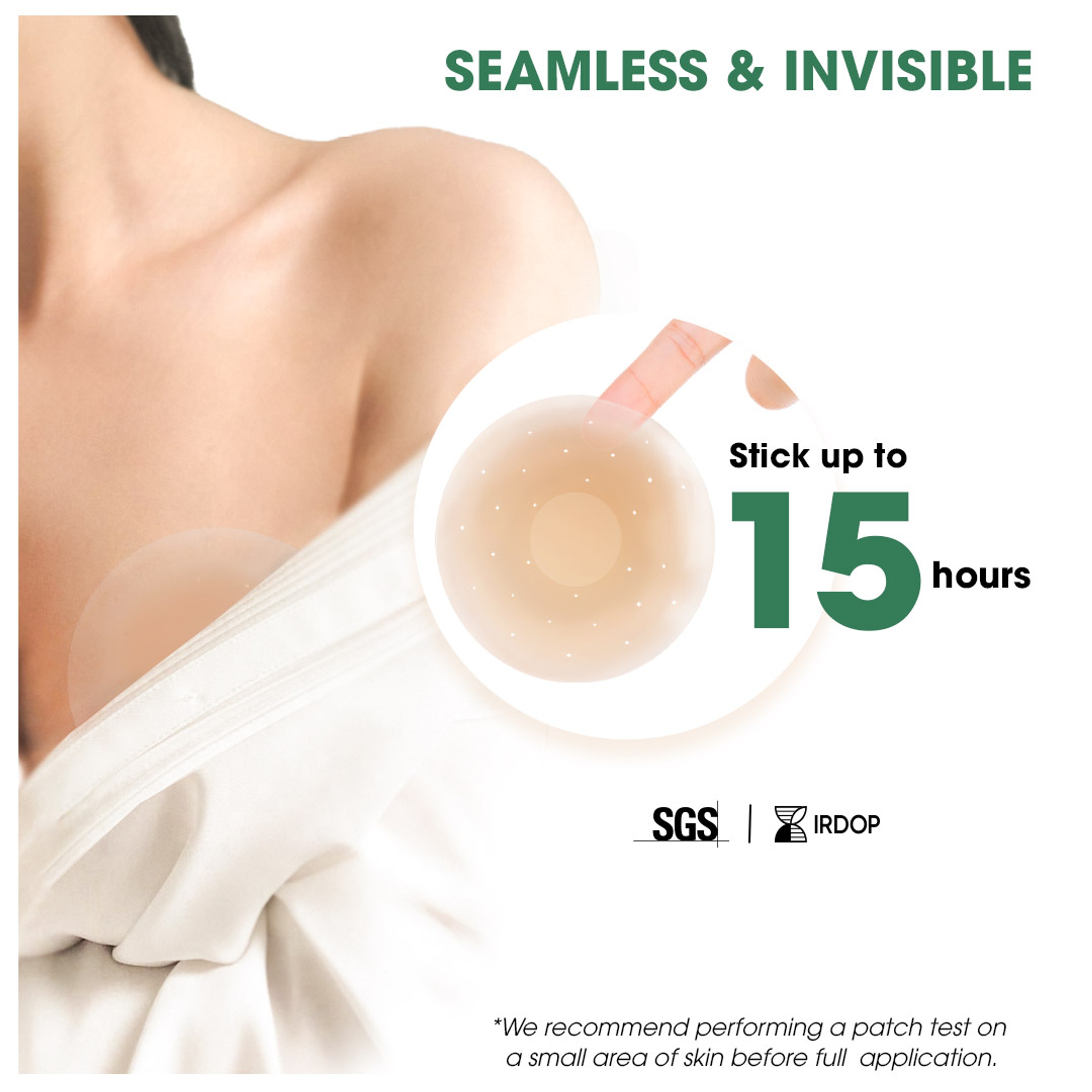 Hotosu Silicone Nipple Covers 0.02 inch Edge - Paper-thin Nipple Covers - 4inch Creme 2