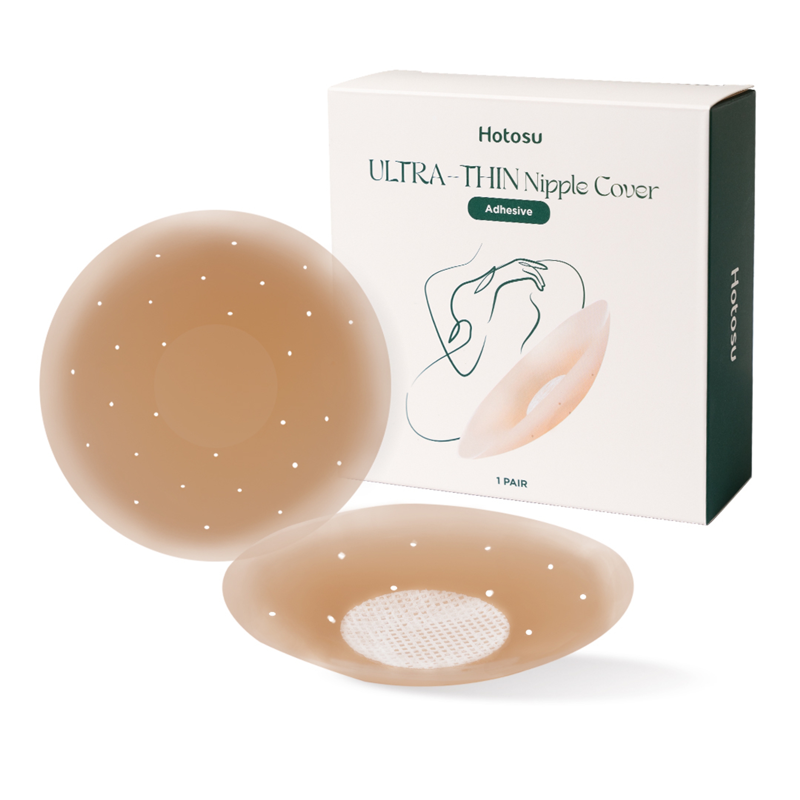 Hotosu Silicone Nipple Covers 0.02 inch Edge - Paper-thin Nipple Covers - 3inch Coco 2