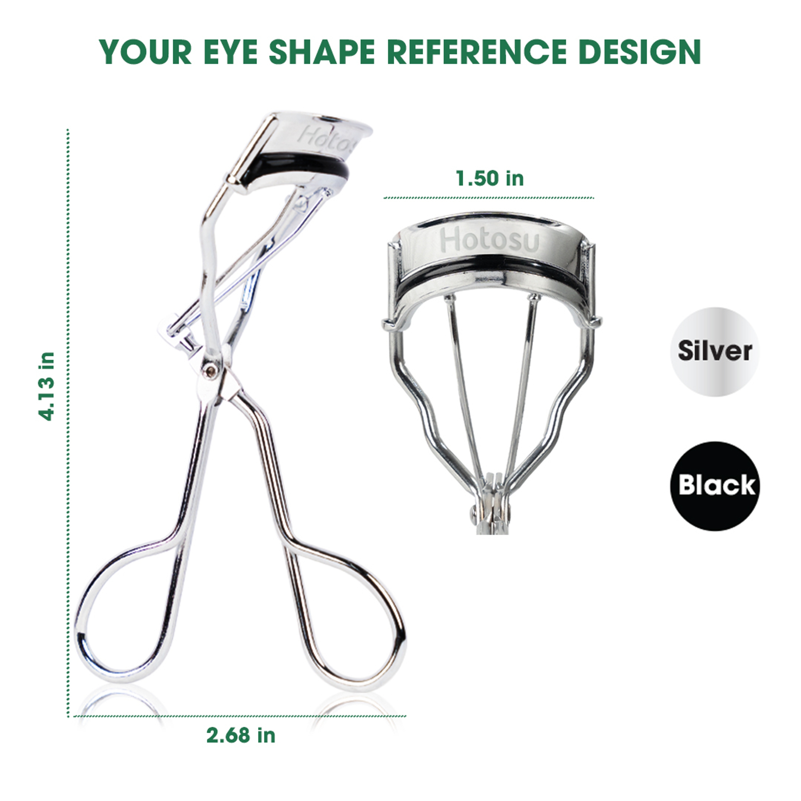 Hotosu Premium Super Curl Eyelash Curler, Siver (for US) 6
