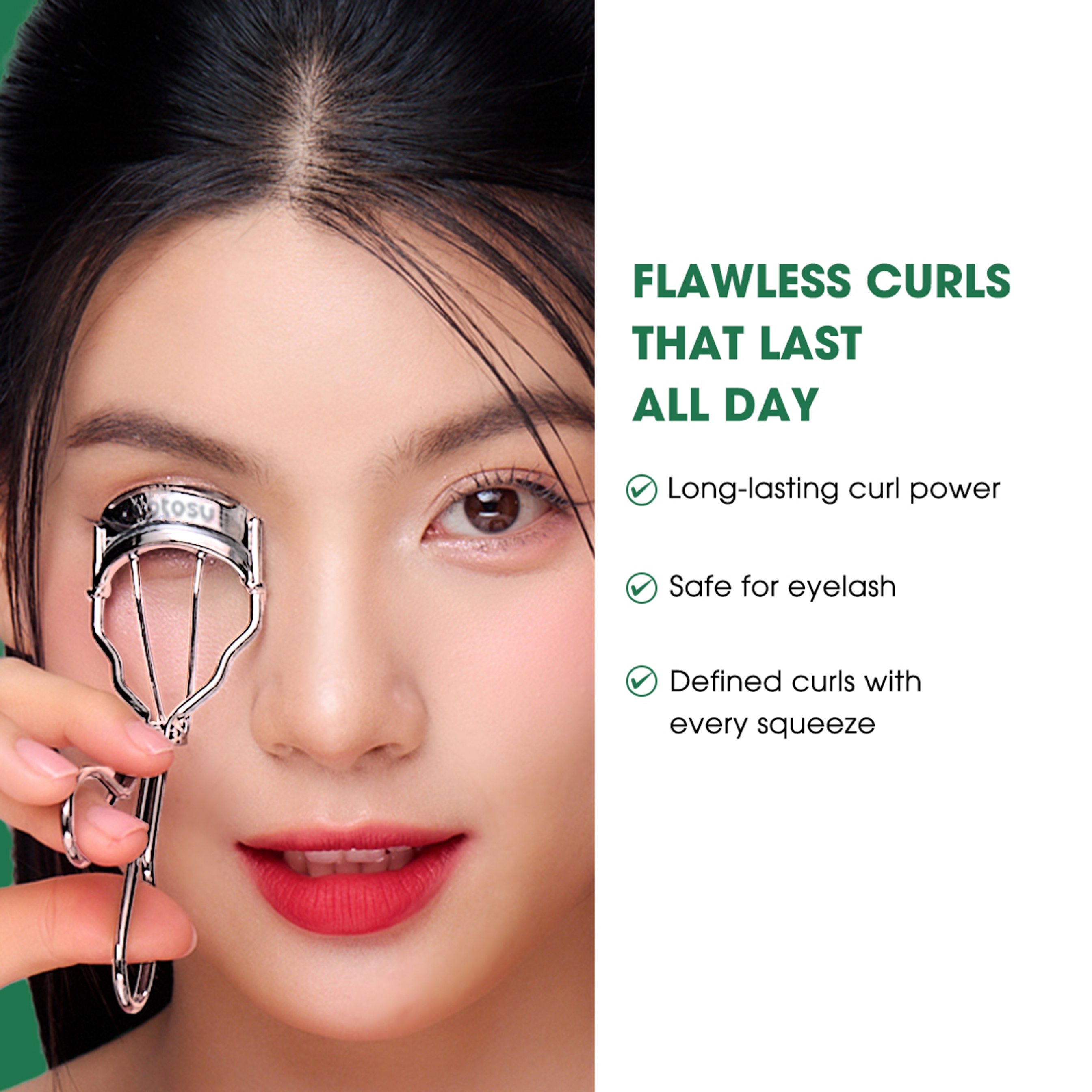 Hotosu Premium Super Curl Eyelash Curler, Siver (for US) 8