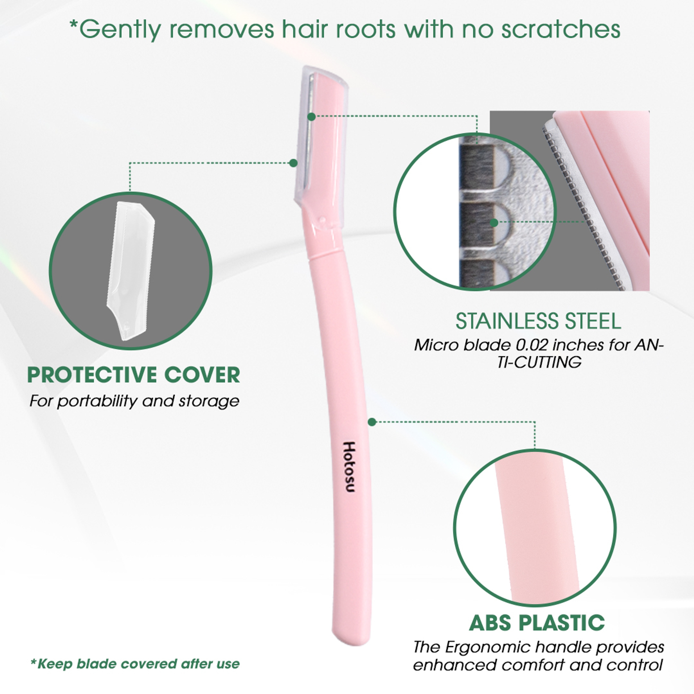 Hotosu Eyebrow Razors & Facial Razors for Women - 9pcs 5