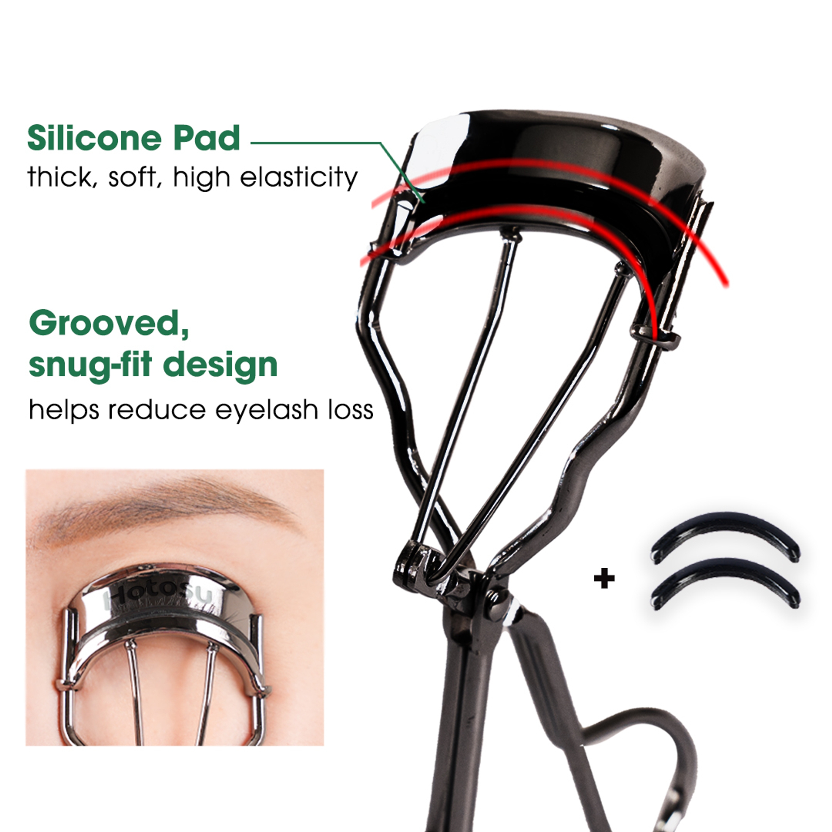 Hotosu Premium Super Curl Eyelash Curler, Black (for US) 4