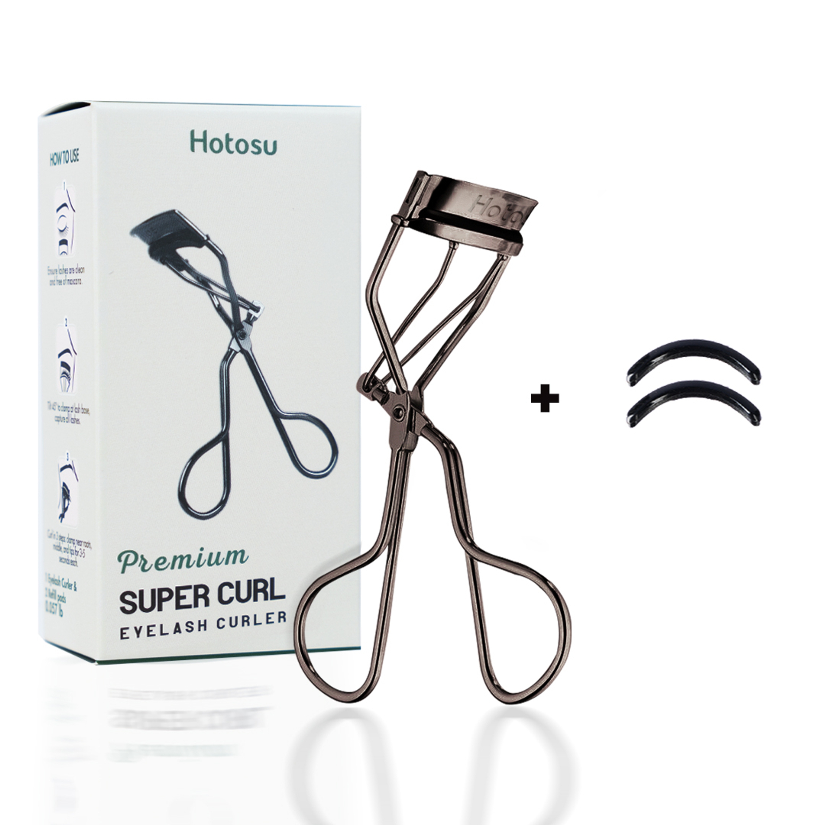 Hotosu Premium Super Curl Eyelash Curler, Black (for US) 2