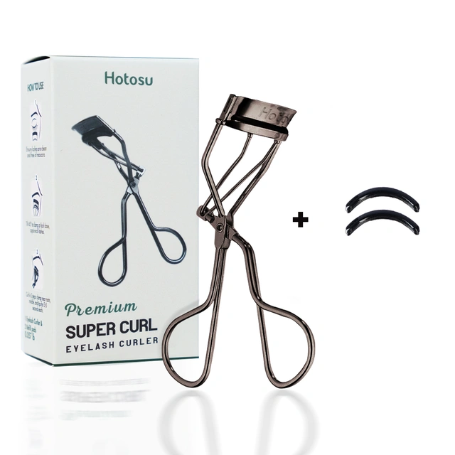 Hotosu Premium Super Curl Eyelash Curler, Black (for US)