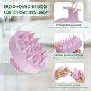 Hotosu Silicone Scalp Massager Brush for Hair Growth (Pink) 3