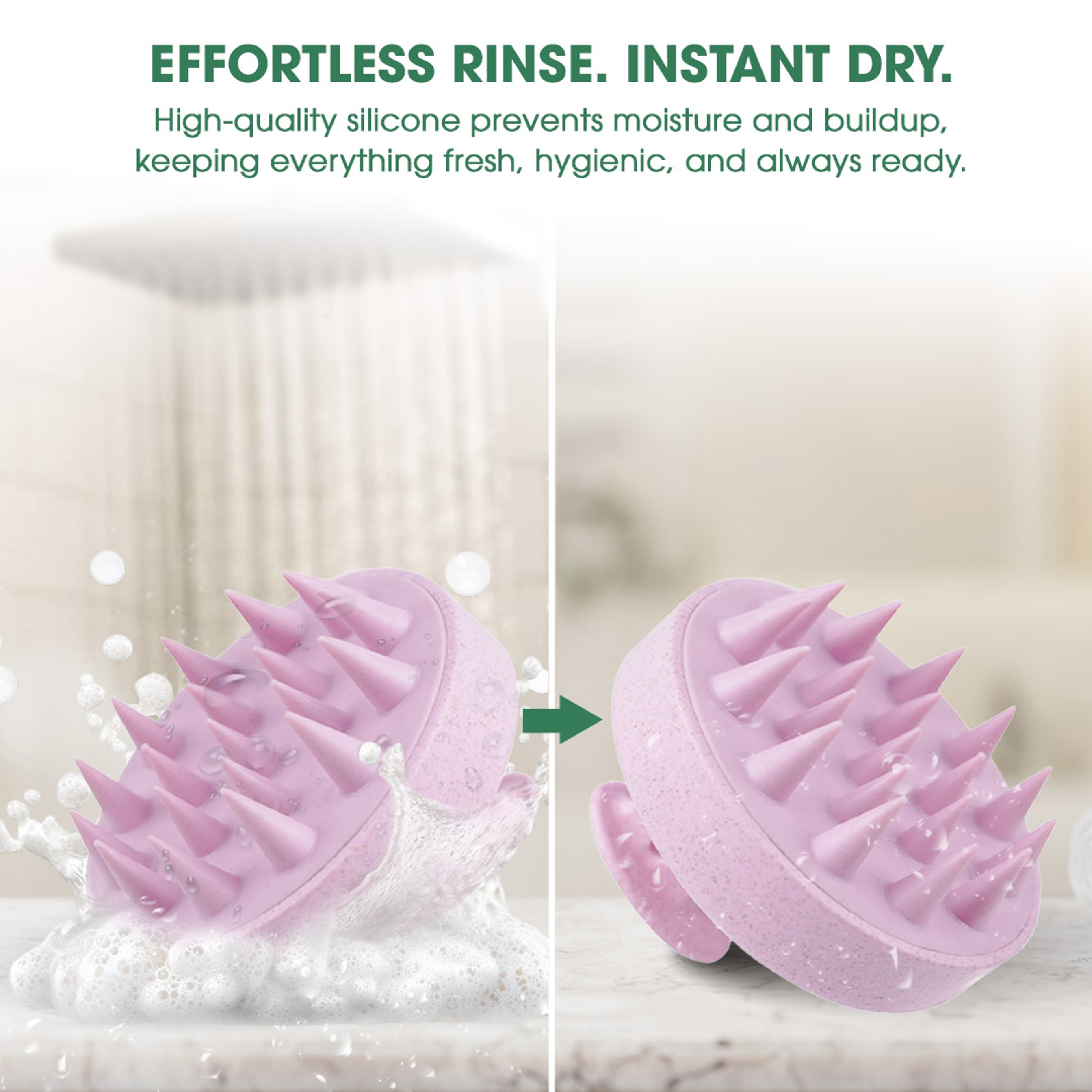 Hotosu Silicone Scalp Massager Brush for Hair Growth (Pink) 6
