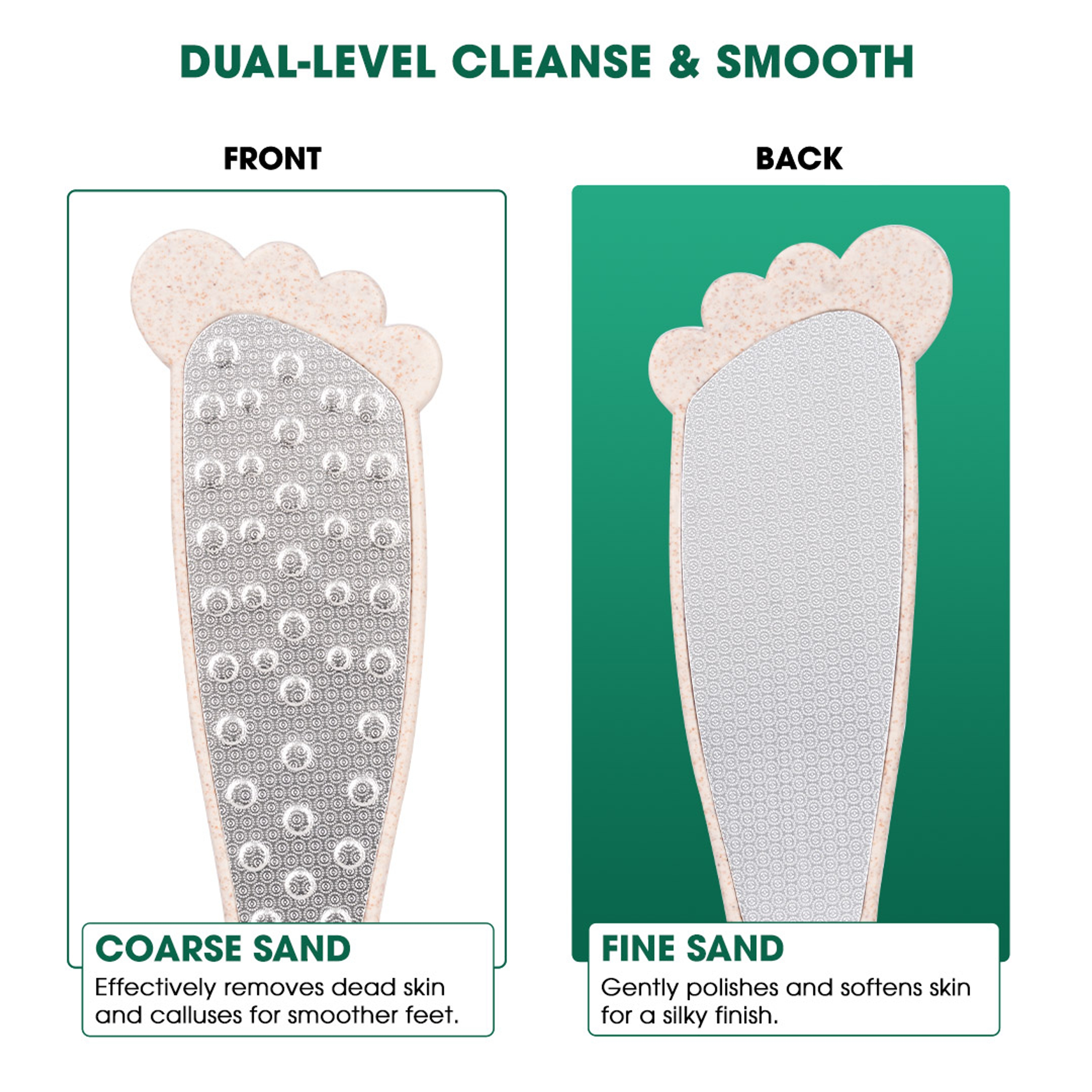 Hotosu Stainless Steel Foot File Callus Remover (Beige) 4