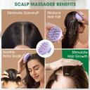 Hotosu Silicone Scalp Massager Brush for Hair Growth (Purple) 4