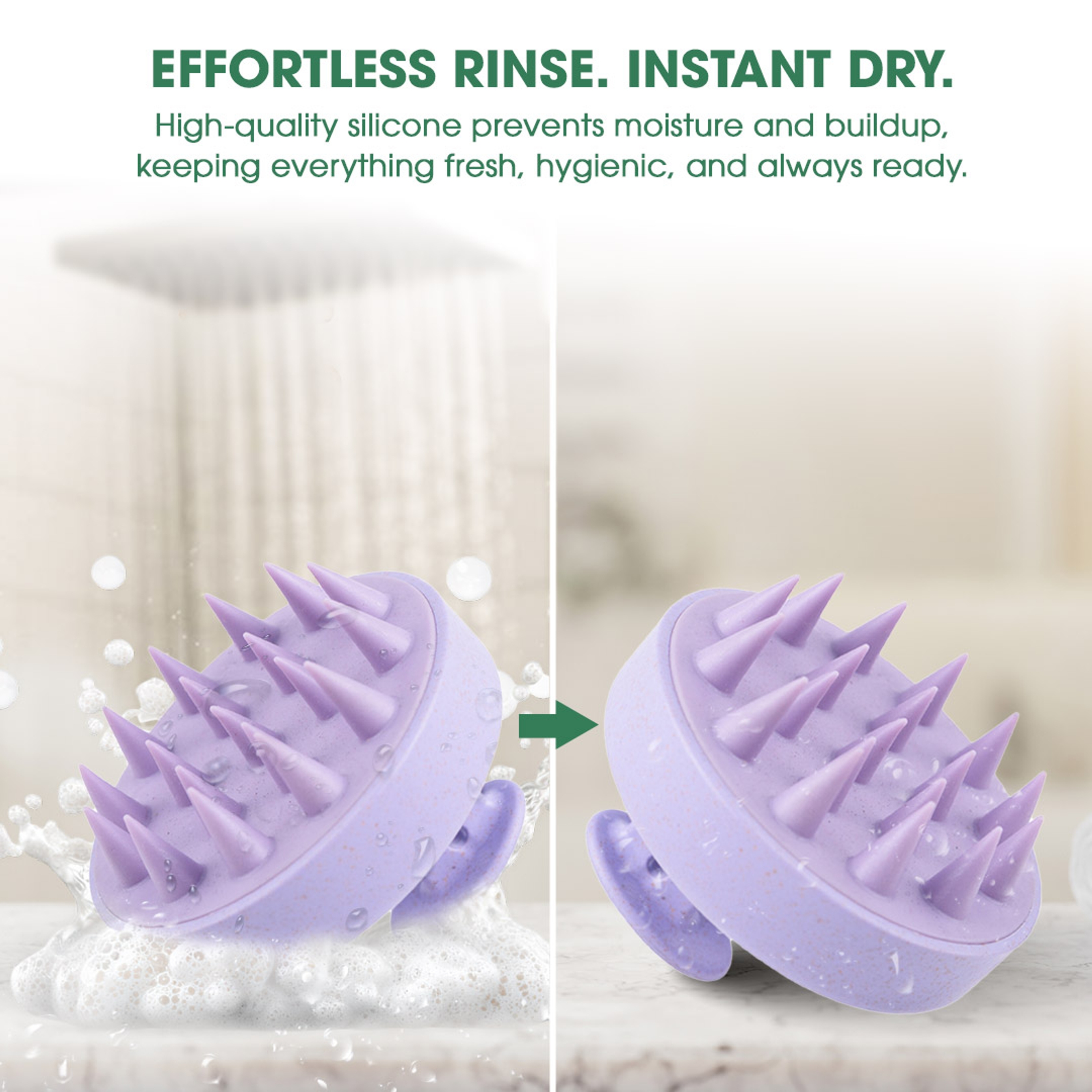 Hotosu Silicone Scalp Massager Brush for Hair Growth (Purple) 6