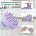 Hotosu Silicone Scalp Massager Brush for Hair Growth (Purple) 5