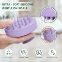Hotosu Silicone Scalp Massager Brush for Hair Growth (Purple) 3