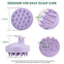 Hotosu Silicone Scalp Massager Brush for Hair Growth (Purple) 10