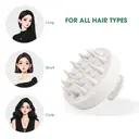 Hotosu Silicone Scalp Massager Brush for Hair Growth (White) 11
