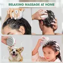 Hotosu Silicone Scalp Massager Brush for Hair Growth (White) 7