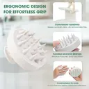 Hotosu Silicone Scalp Massager Brush for Hair Growth (White) 5