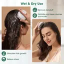 Hotosu Silicone Scalp Massager Brush for Hair Growth (White) 9
