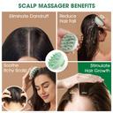 Hotosu Silicone Scalp Massager Brush for Hair Growth (Green) 4
