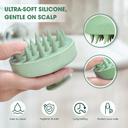 Hotosu Silicone Scalp Massager Brush for Hair Growth (Green) 3