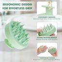Hotosu Silicone Scalp Massager Brush for Hair Growth (Green) 5
