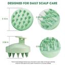 Hotosu Silicone Scalp Massager Brush for Hair Growth (Green) 10
