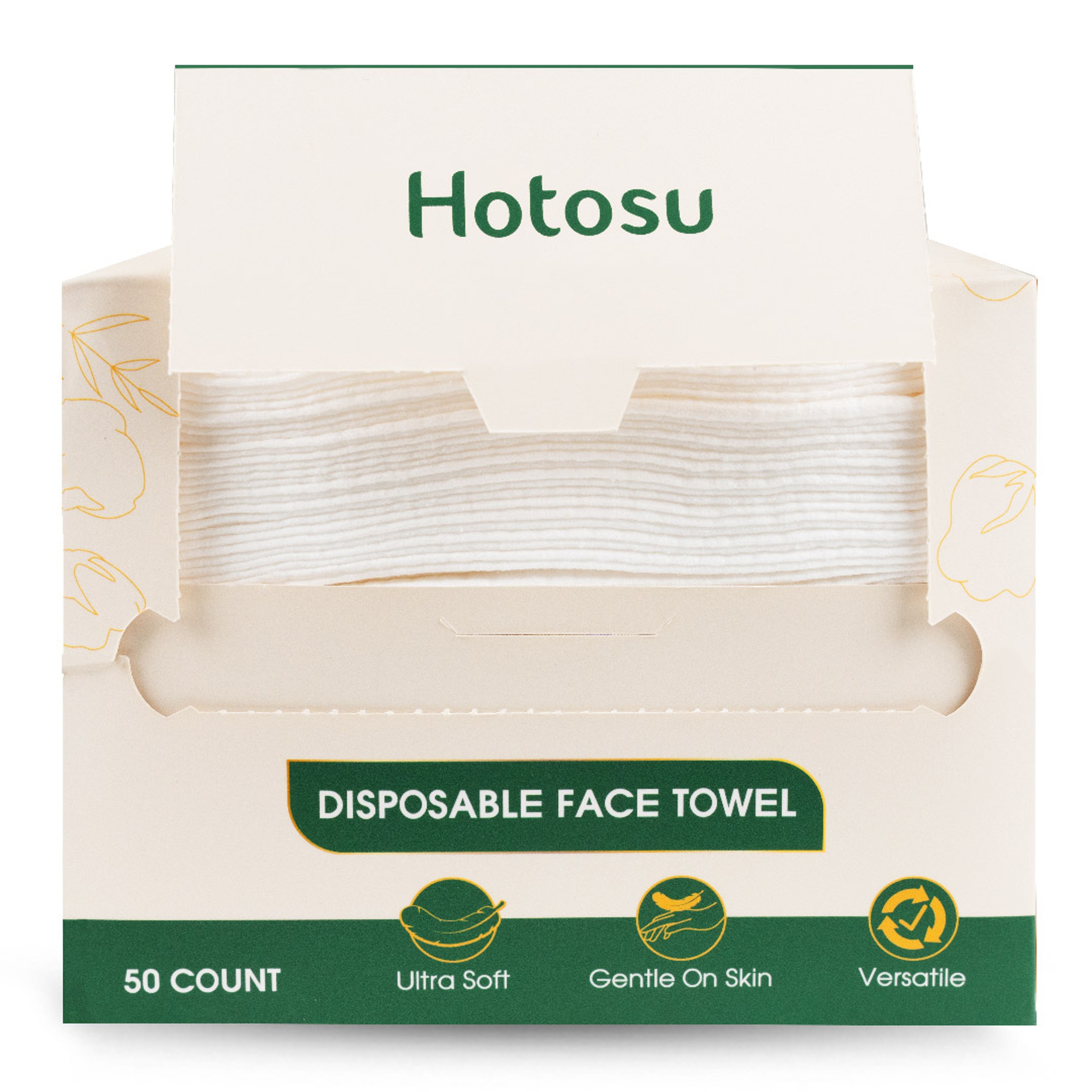 Hotosu Disposable Face Towels 10 x 12" – 50 Count 8