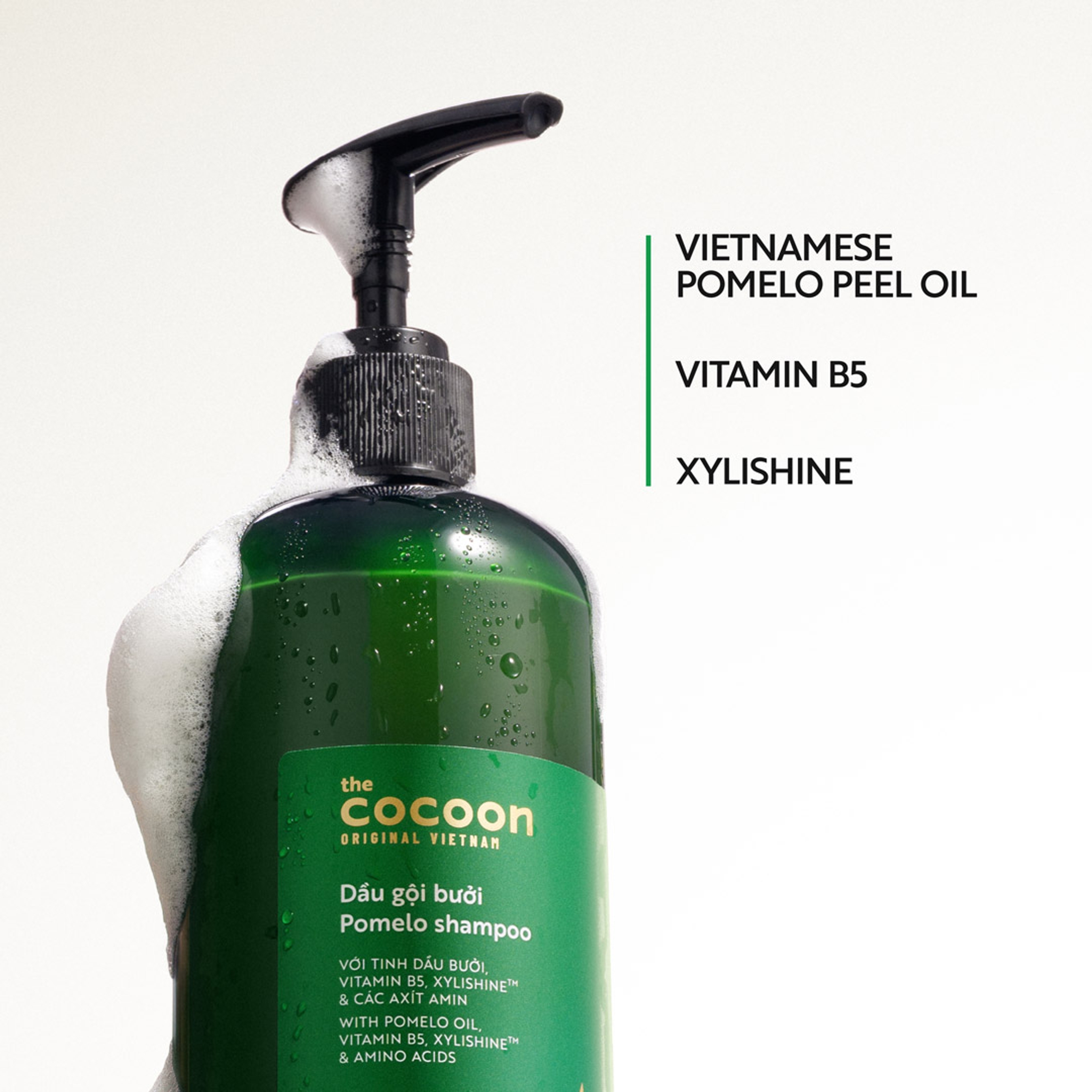 Cocoon Pomelo Shampoo 16.9 fl.oz - Reduces Hair Fall & Softens Hair, Sulfate-Free 3