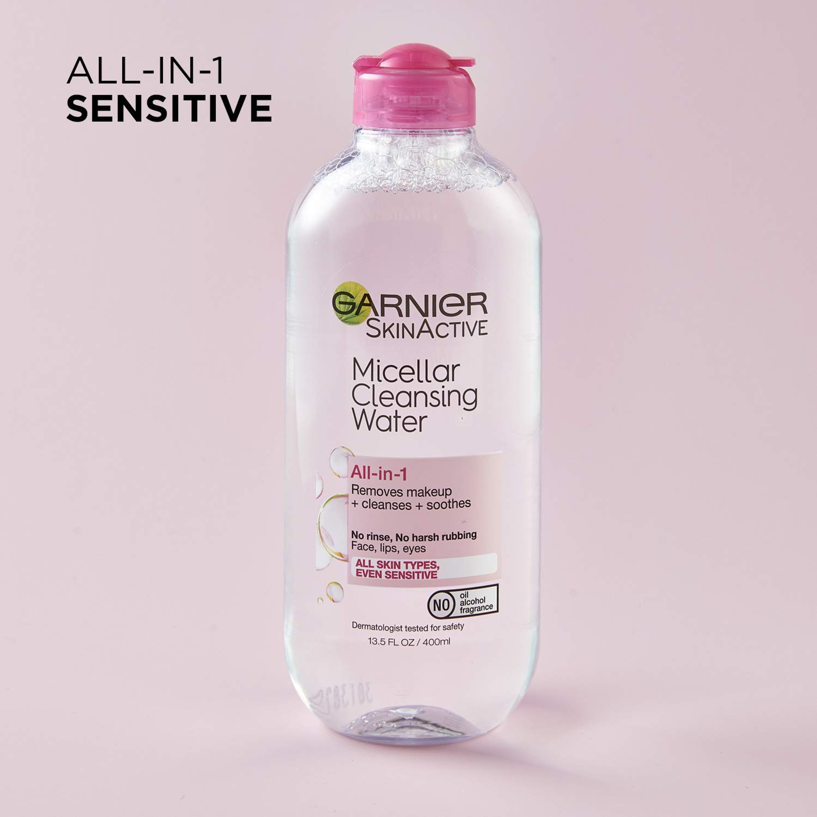Garnier Micellar Cleansing Water All-in-1 13.5 fl.oz - Hydrating Facial Cleanser & Makeup Remover for Sensitive Skin 4