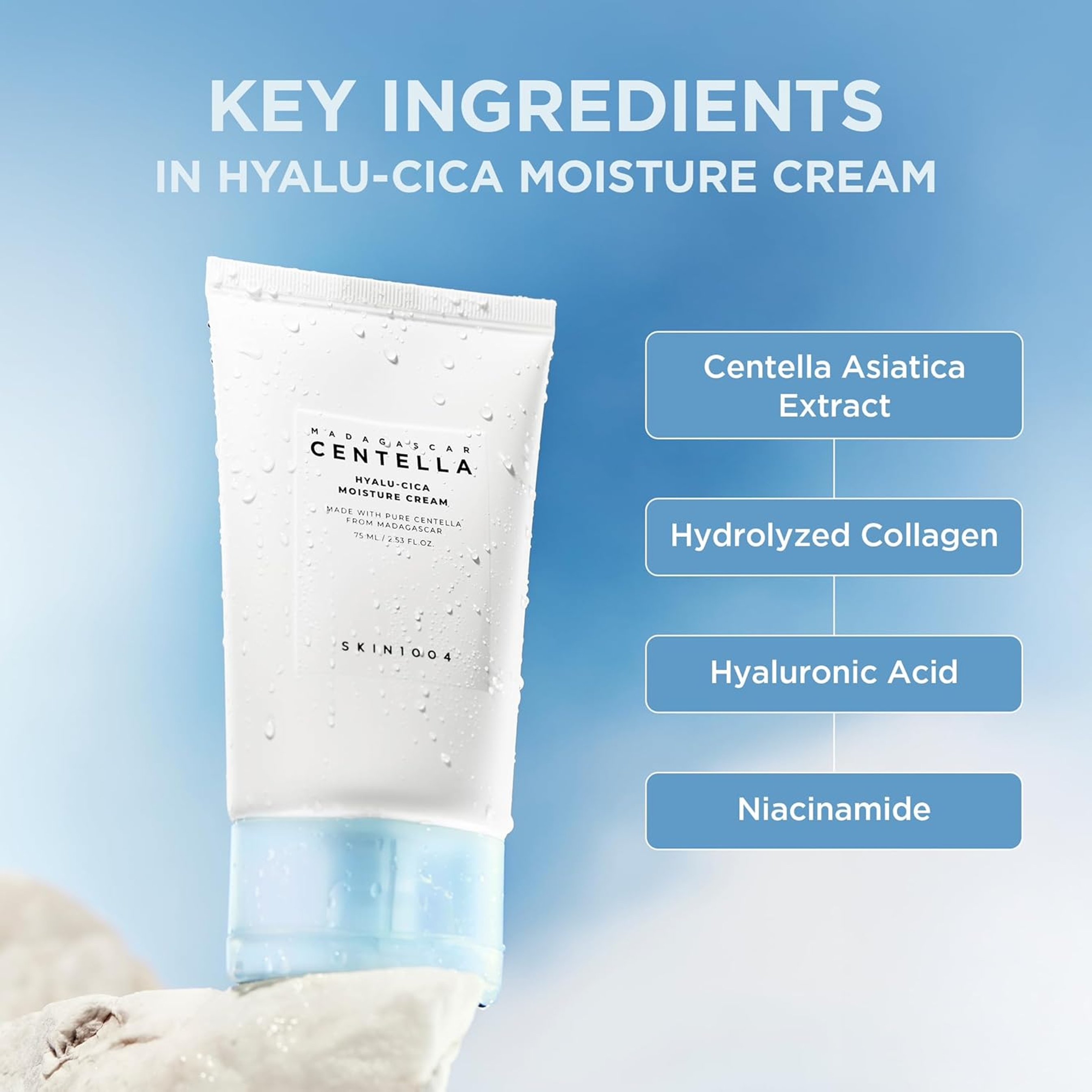 Skin1004 Hyalu-Cica Moisture Cream 2.53 fl.oz - Face Moisturizer for Deep Hydration 4