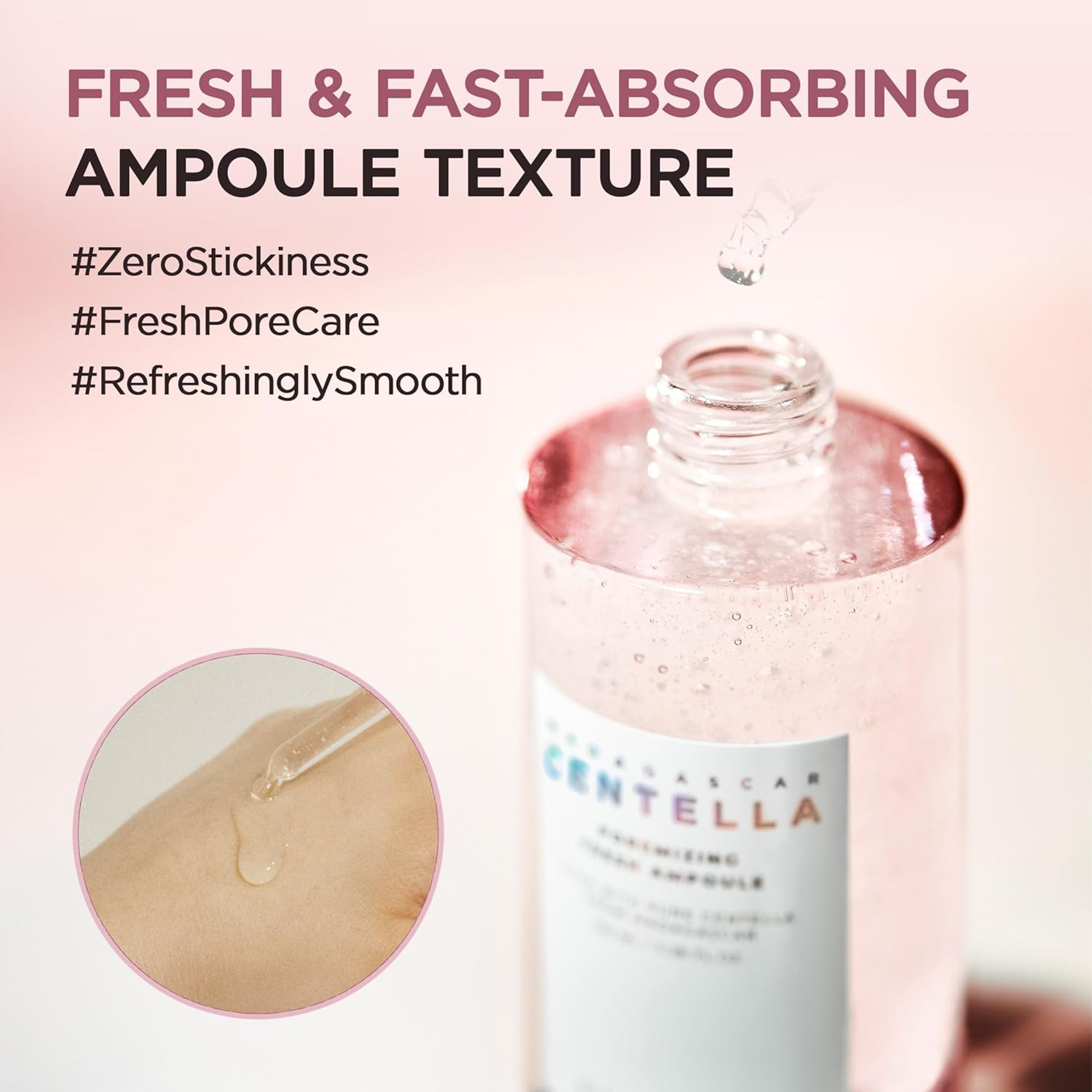 Skin1004 Madagascar Centella Poremizing Fresh Ampoule - Soothing Hydration for Oily Combination Skin 3.38 fl.oz 12
