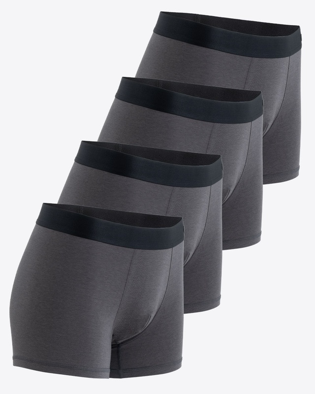 [Bamboo Cotton] Synctives Men’s Trunk Fit Underwear 4-Pack