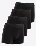[Bamboo] Synctives Men’s Trunk Fit Underwear 4-Pack, Deep Black, L - CMUW0031 1