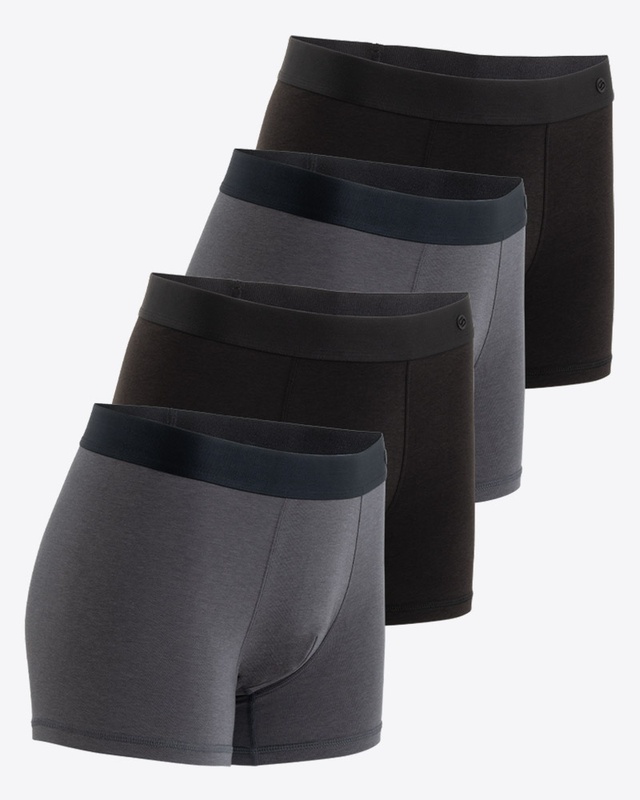 [Bamboo Cotton] Synctives Men’s Trunk Fit Underwear 4-Pack