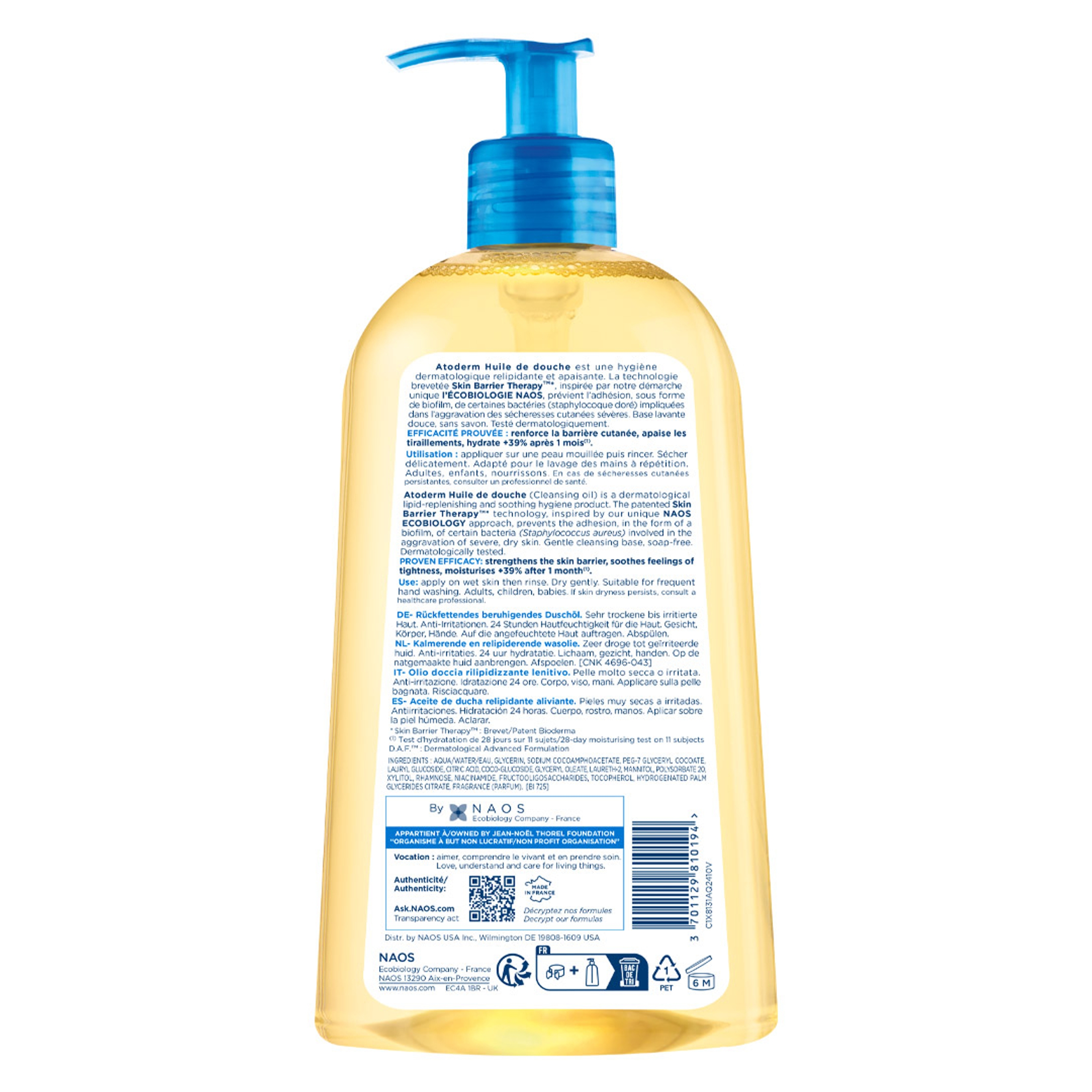 Bioderma Atoderm Shower Oil 16.9 fl.oz - Nourishing Cleansing Oil For Dry to Atopic Sensitive Skin 9