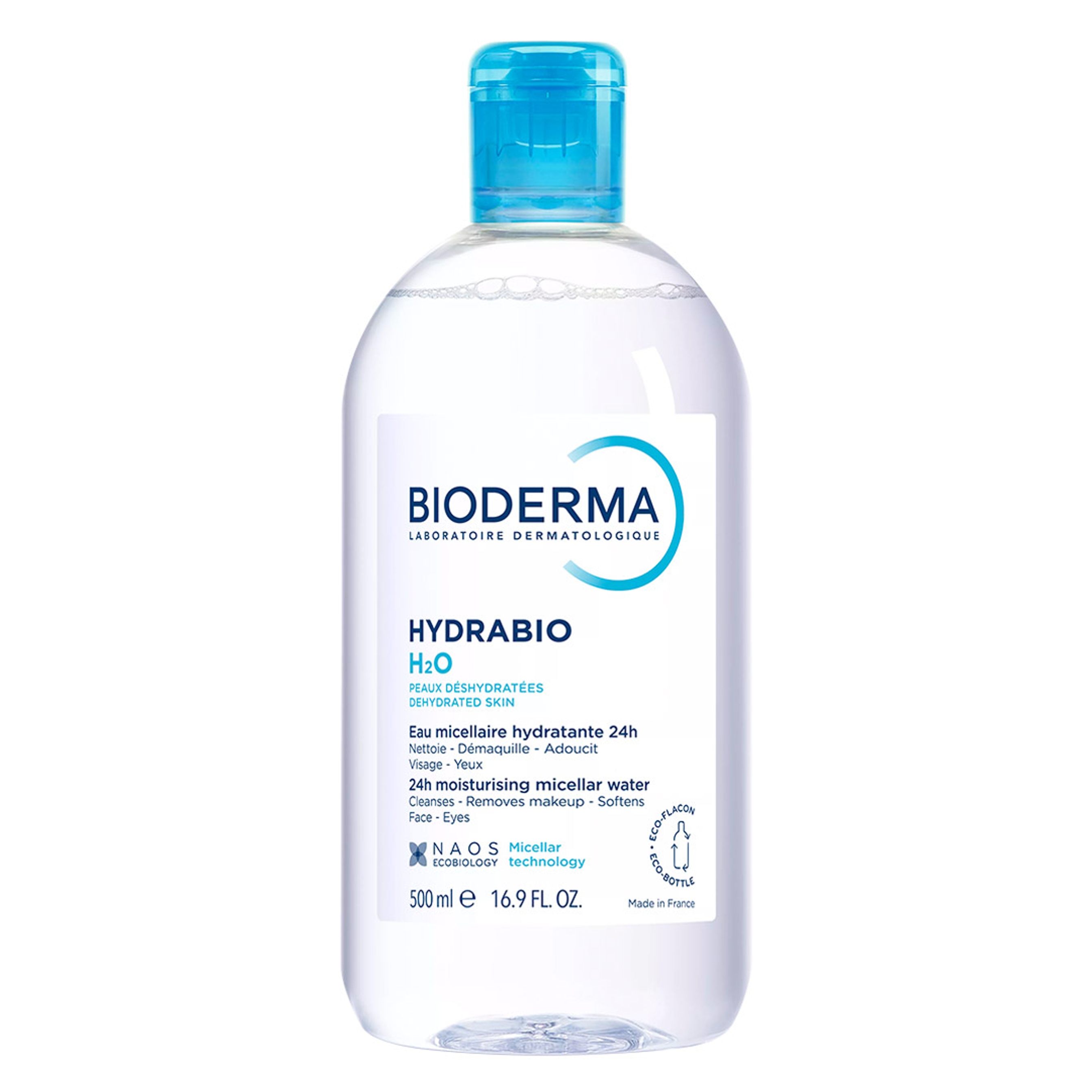 Bioderma Hydrabio H2O Micellar Water 16.9 fl.oz - Micellar Cleansing Water for Dehydrated Sensitive Skin 2