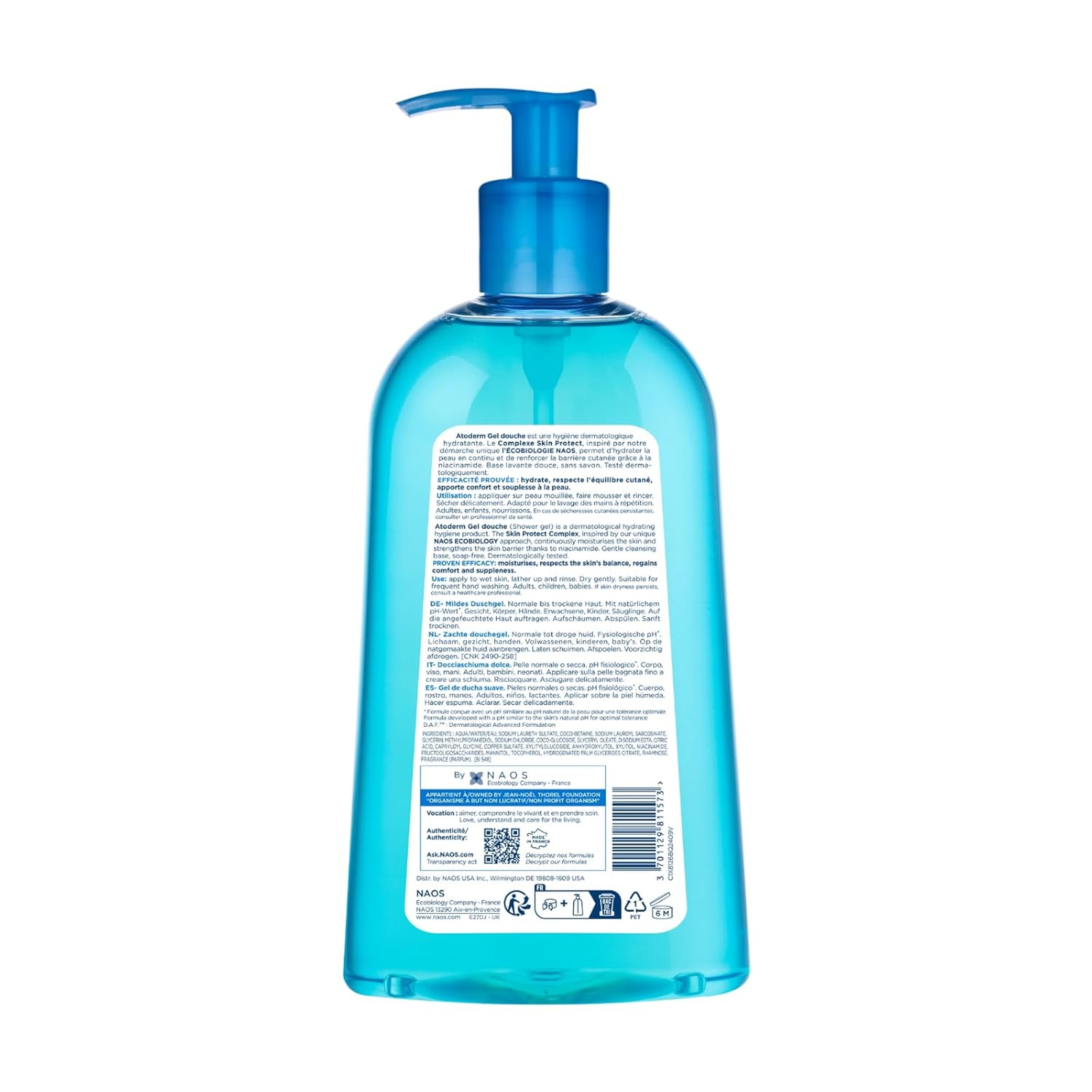 Bioderma Atoderm Hydrating Shower Gel 16.9 fl.oz - Body Wash for Normal to Dry Sensitive Skin 9
