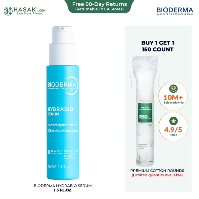 Bioderma Hydrabio Serum 1.3 fl.oz - Facial Hydrating Serum for Dehydrated Sensitive Skin