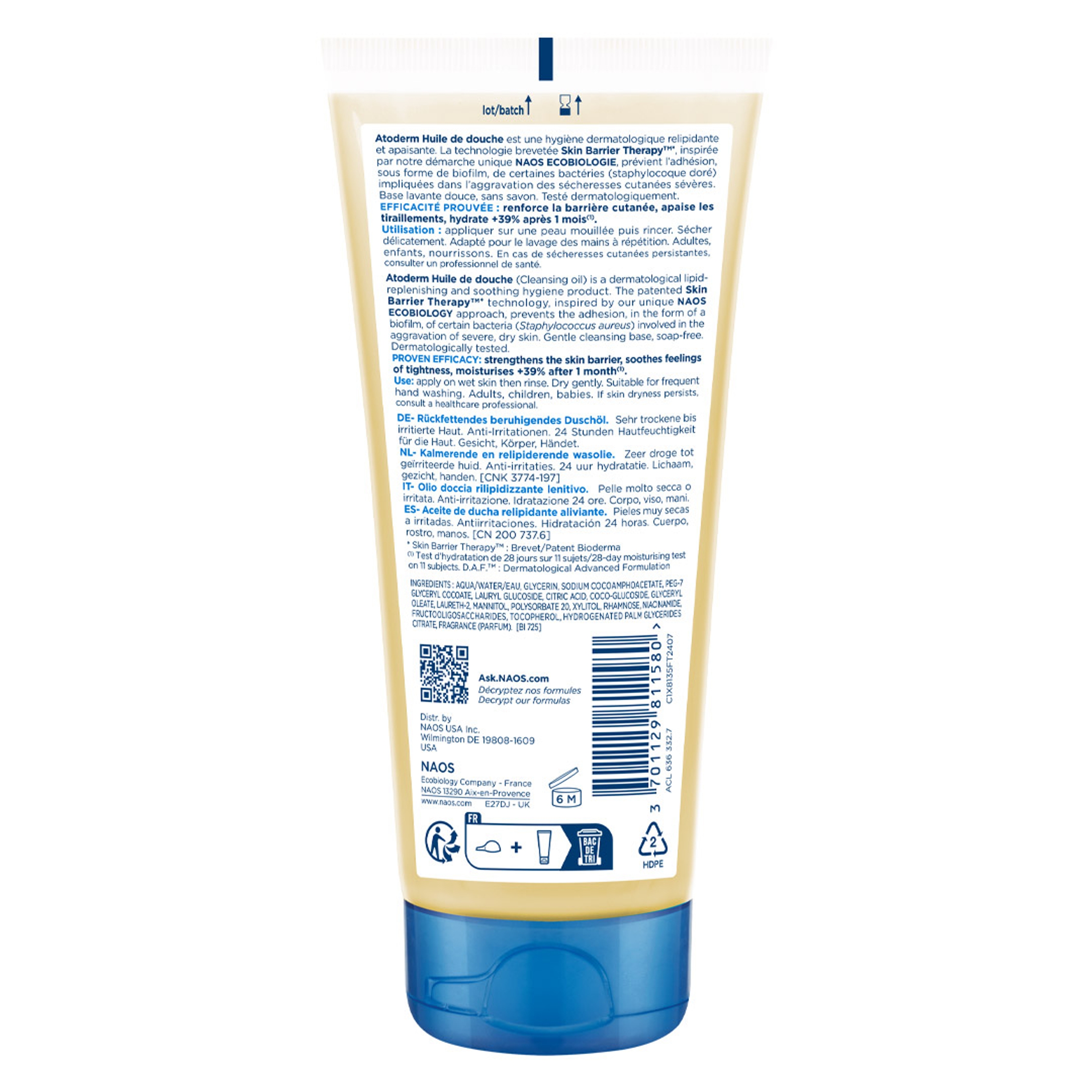 Bioderma Atoderm Shower Oil 3.3 fl.oz - Nourishing Cleansing Oil For Dry to Atopic Sensitive Skin 8