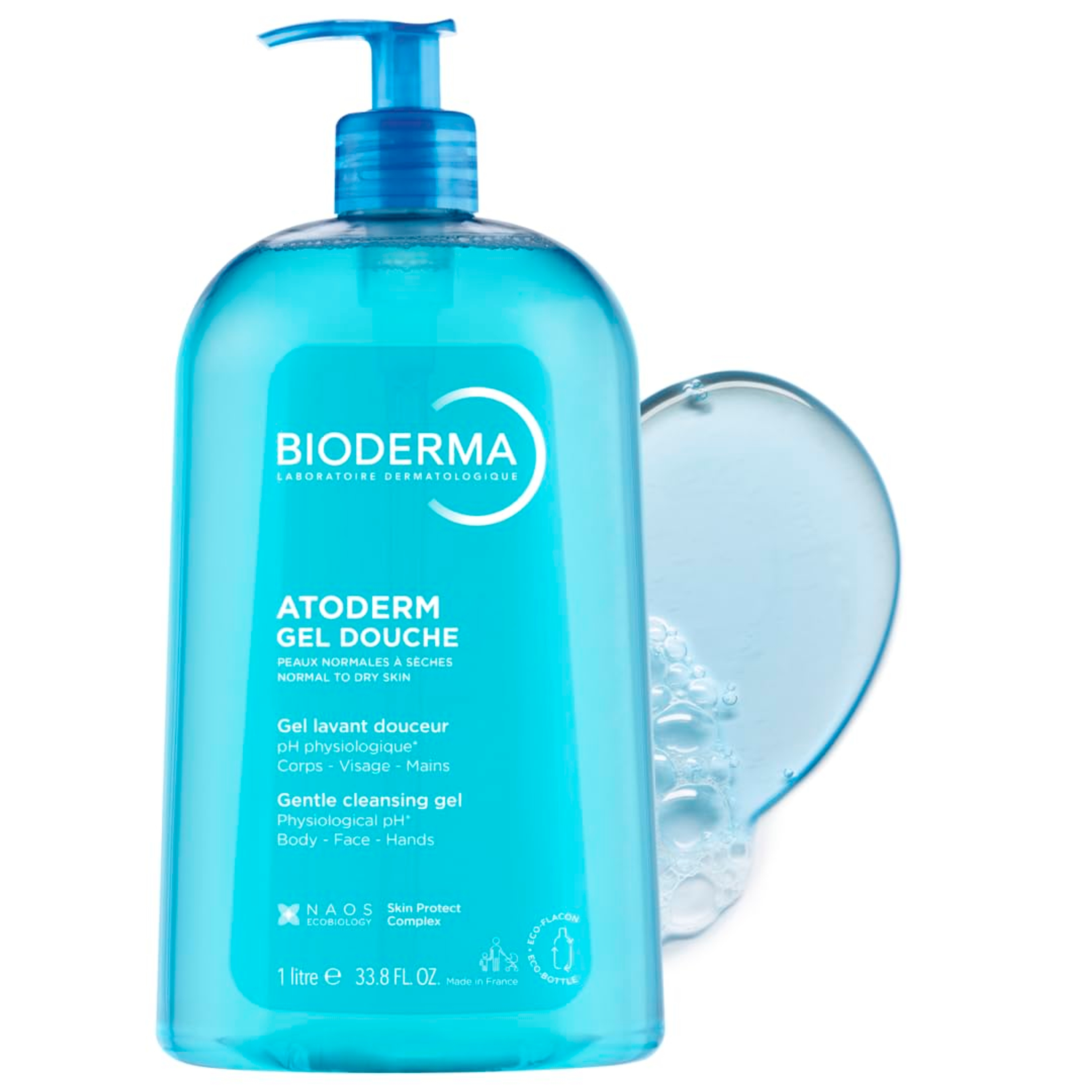 Bioderma Atoderm Hydrating Shower Gel 33.8 fl.oz - Body Wash for Normal to Dry Sensitive Skin 10