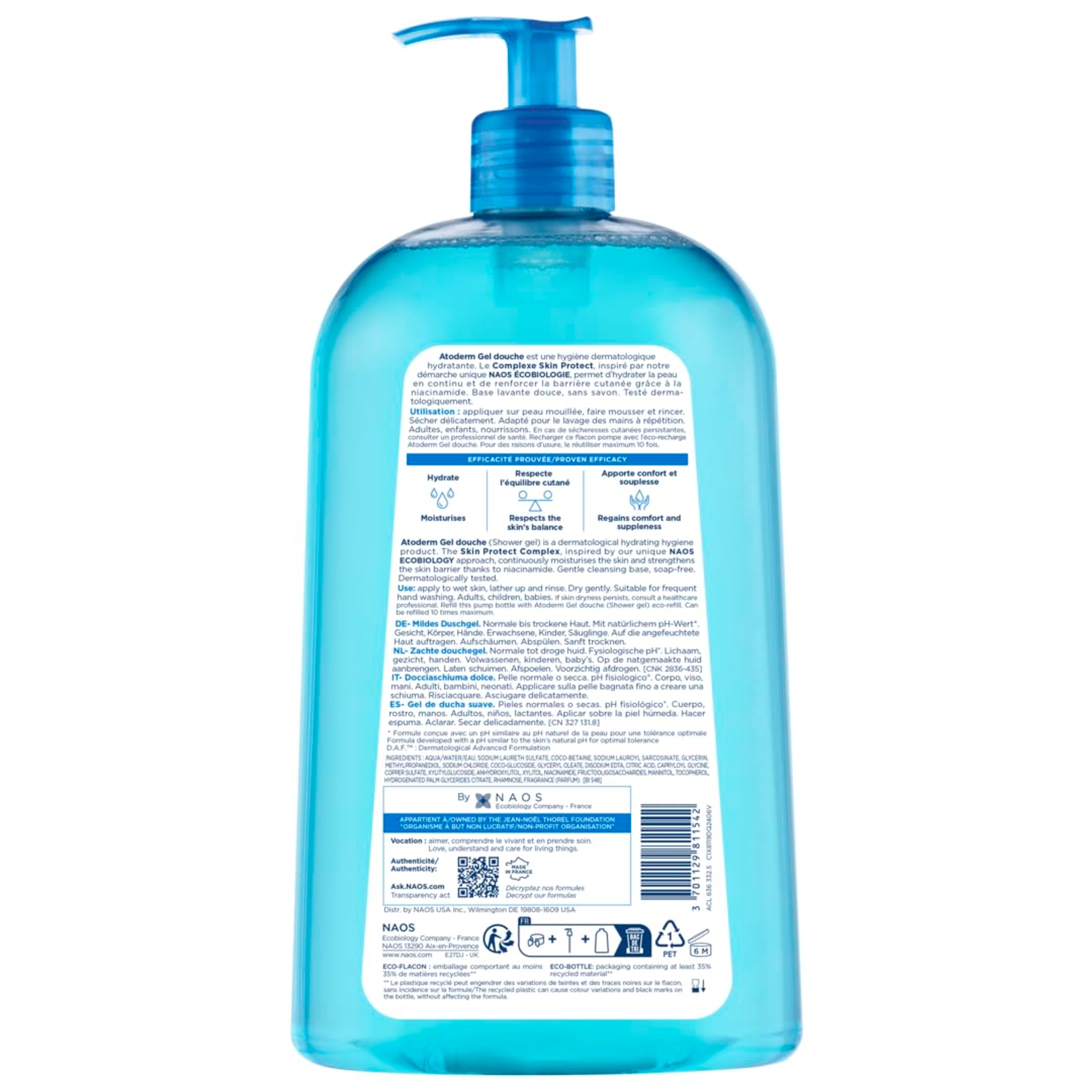 Bioderma Atoderm Hydrating Shower Gel 33.8 fl.oz - Body Wash for Normal to Dry Sensitive Skin 11