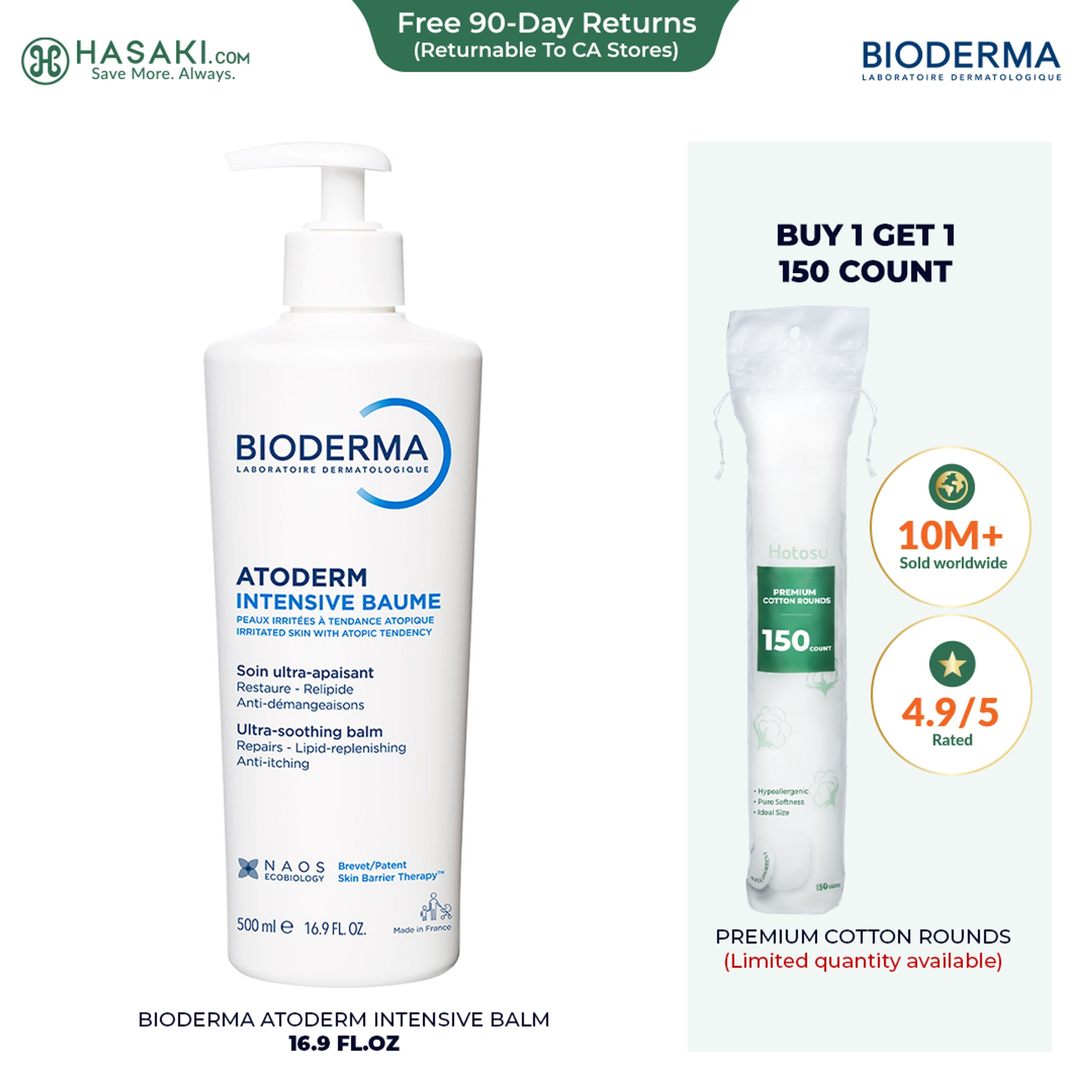 Bioderma Atoderm Intensive Balm 16.9 fl.oz - Hydrating Balm for Dry to Atopic Sensitive Skin 1