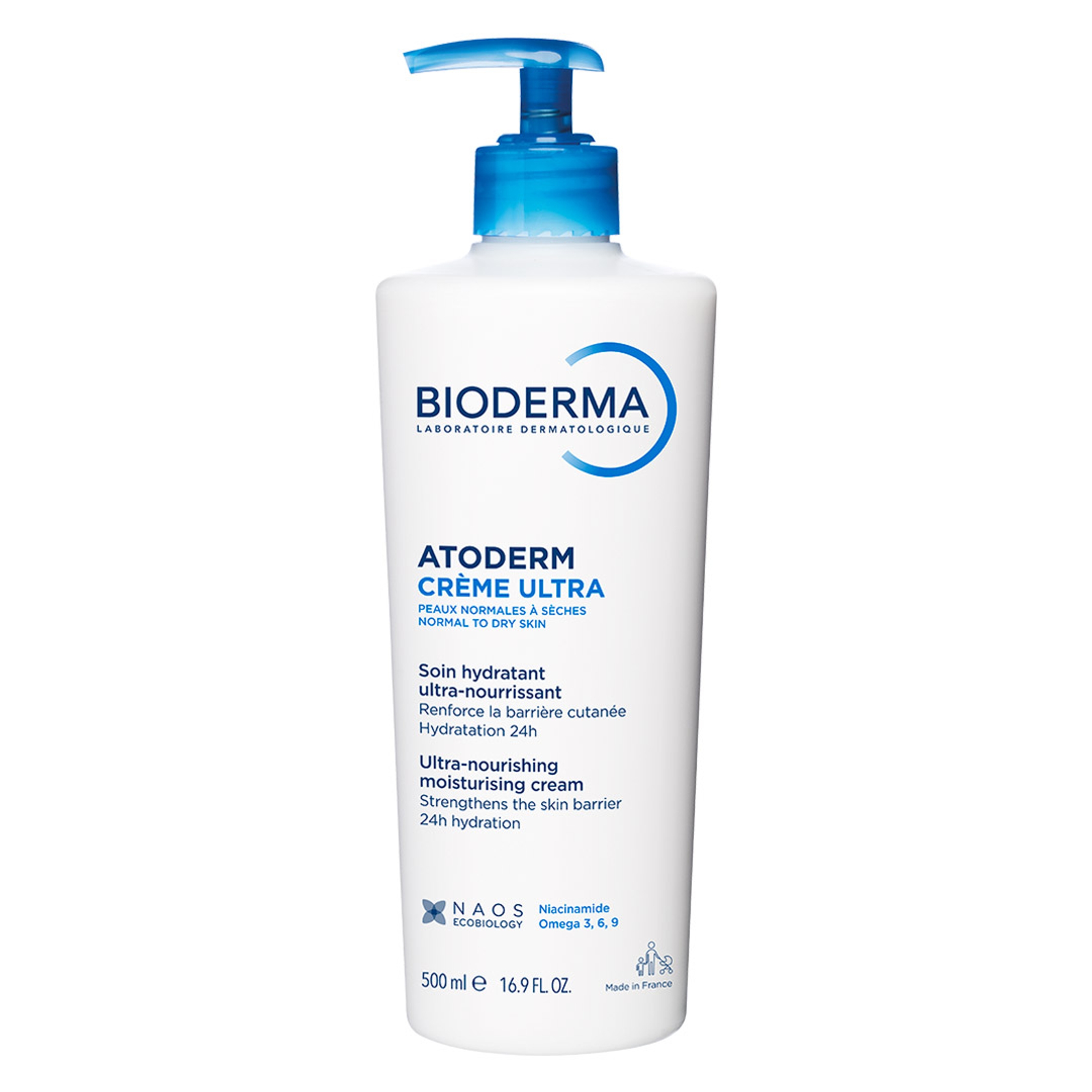 Bioderma Atoderm Cream Ultra 16.9 fl.oz - Hydrating Body Moisturizer for Normal to Dry Sensitive Skin 2