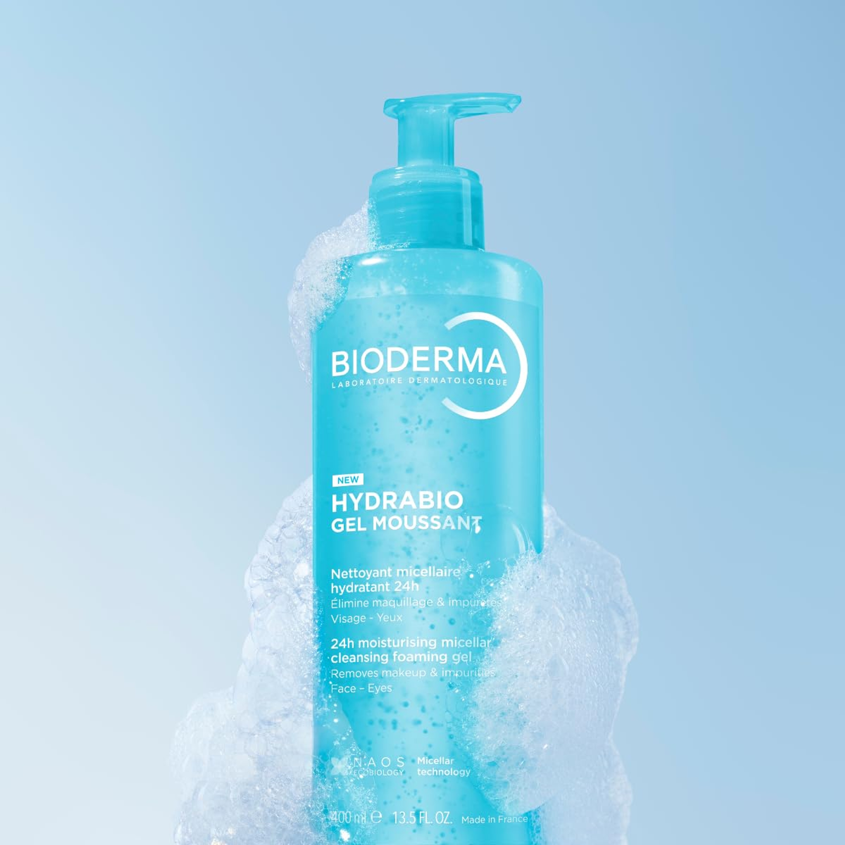 Bioderma Hydrabio Foaming Gel 13.5 fl.oz - Face Cleanser for Dehydrated Skin 7