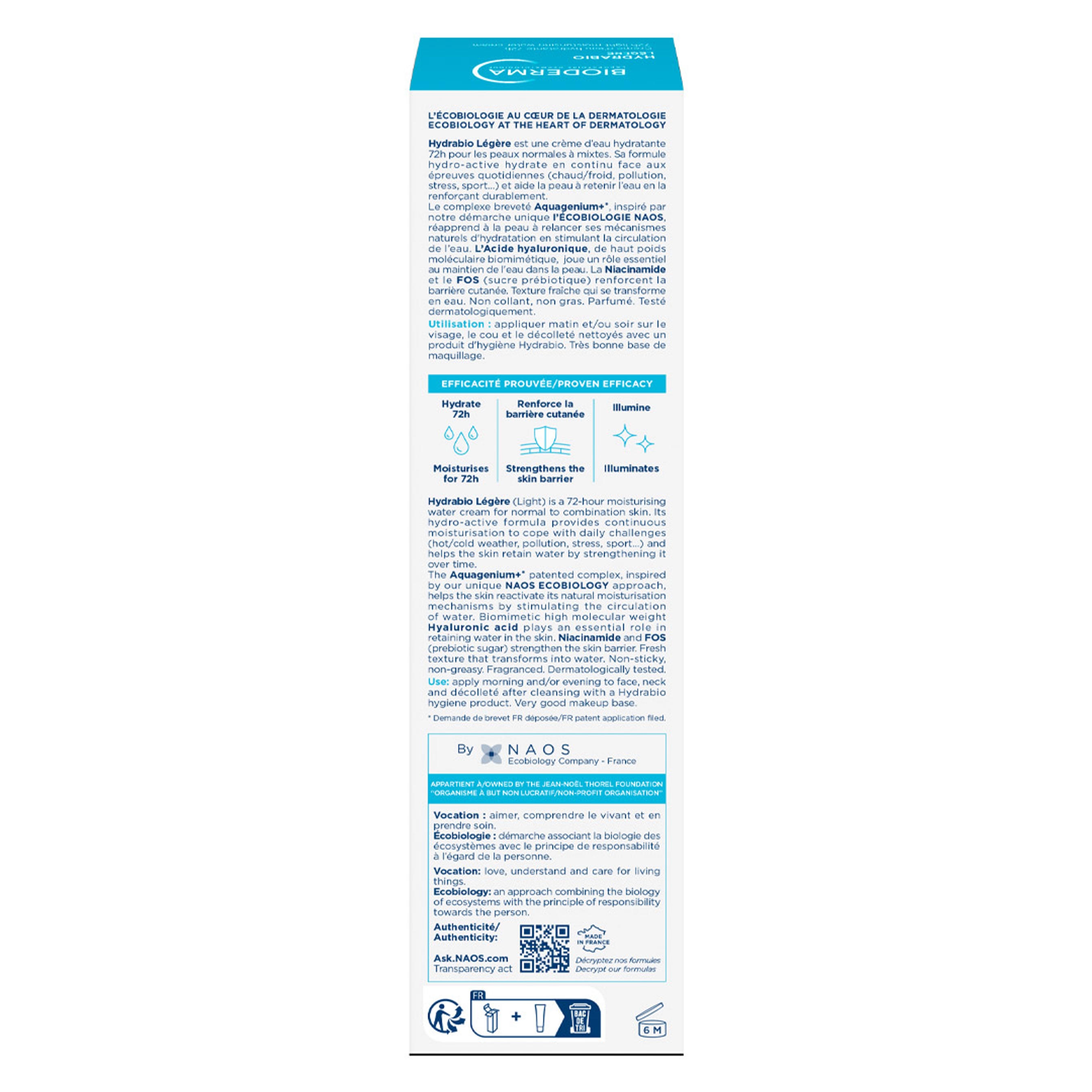Bioderma Hydrabio Face Cream 1.3 fl.oz - Lightweight Face Moisturizer for Normal to Combination Sensitive Skin 11