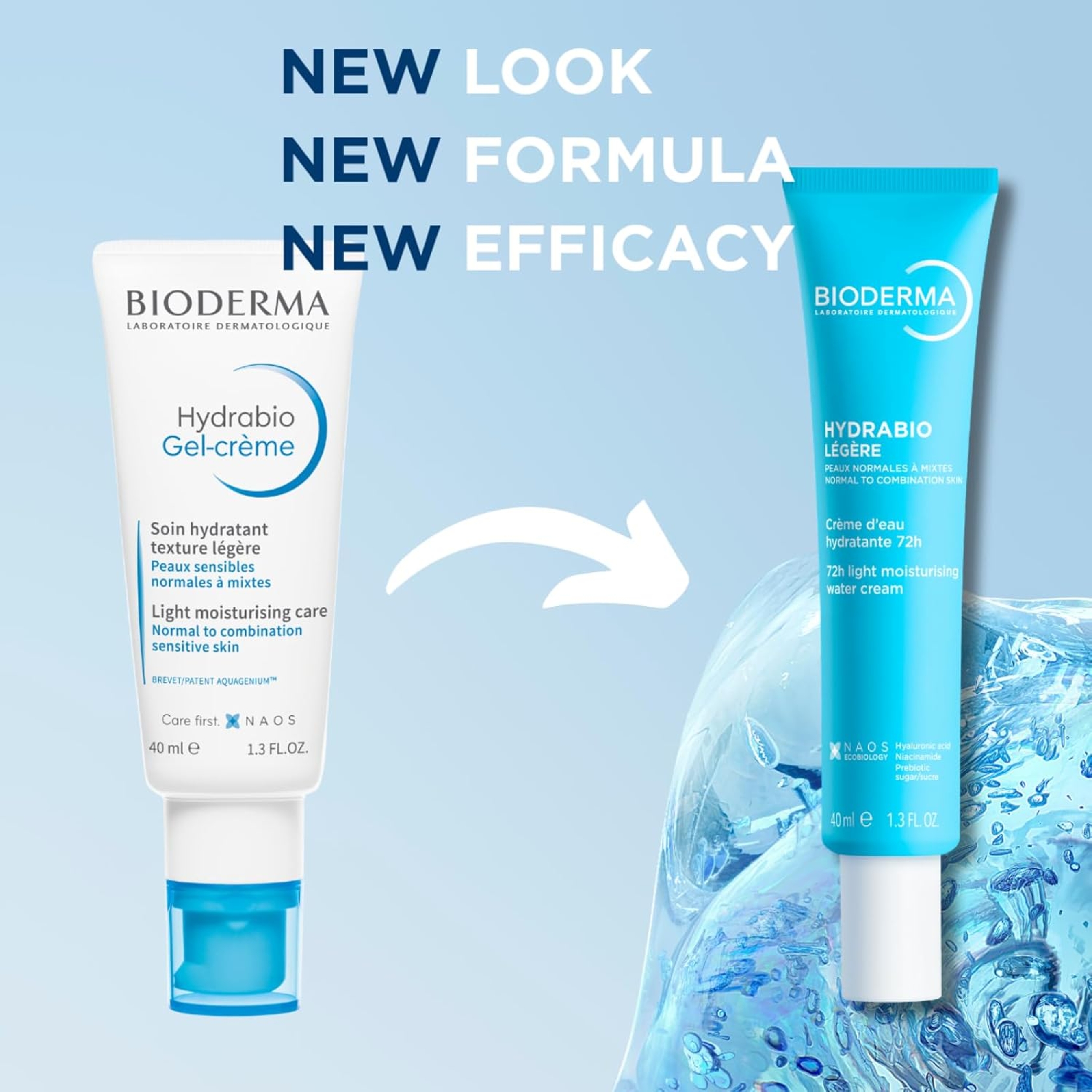Bioderma Hydrabio Face Cream 1.3 fl.oz - Lightweight Face Moisturizer for Normal to Combination Sensitive Skin 3