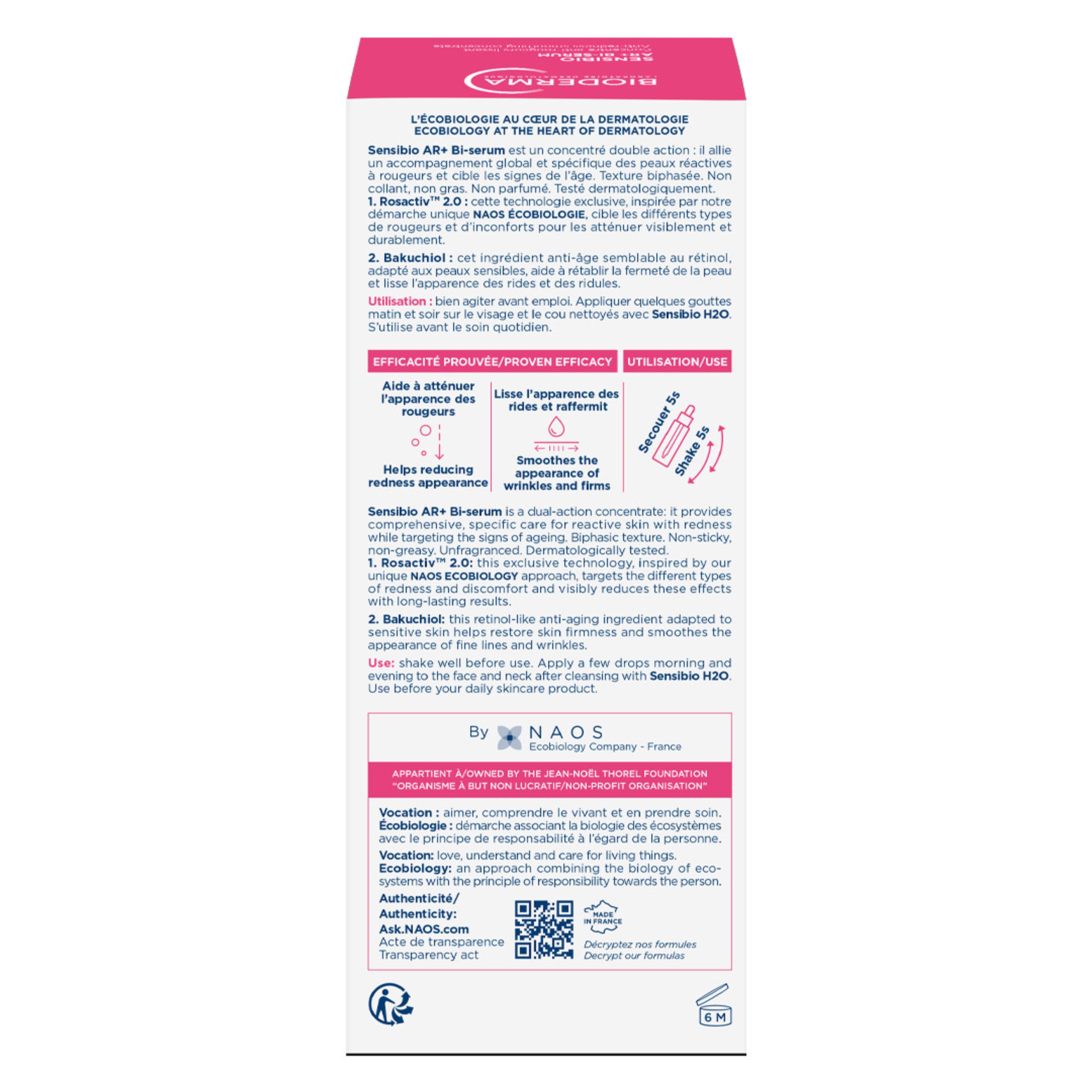 Bioderma Sensibio Ar+ Bi-serum 1 fl.oz 8