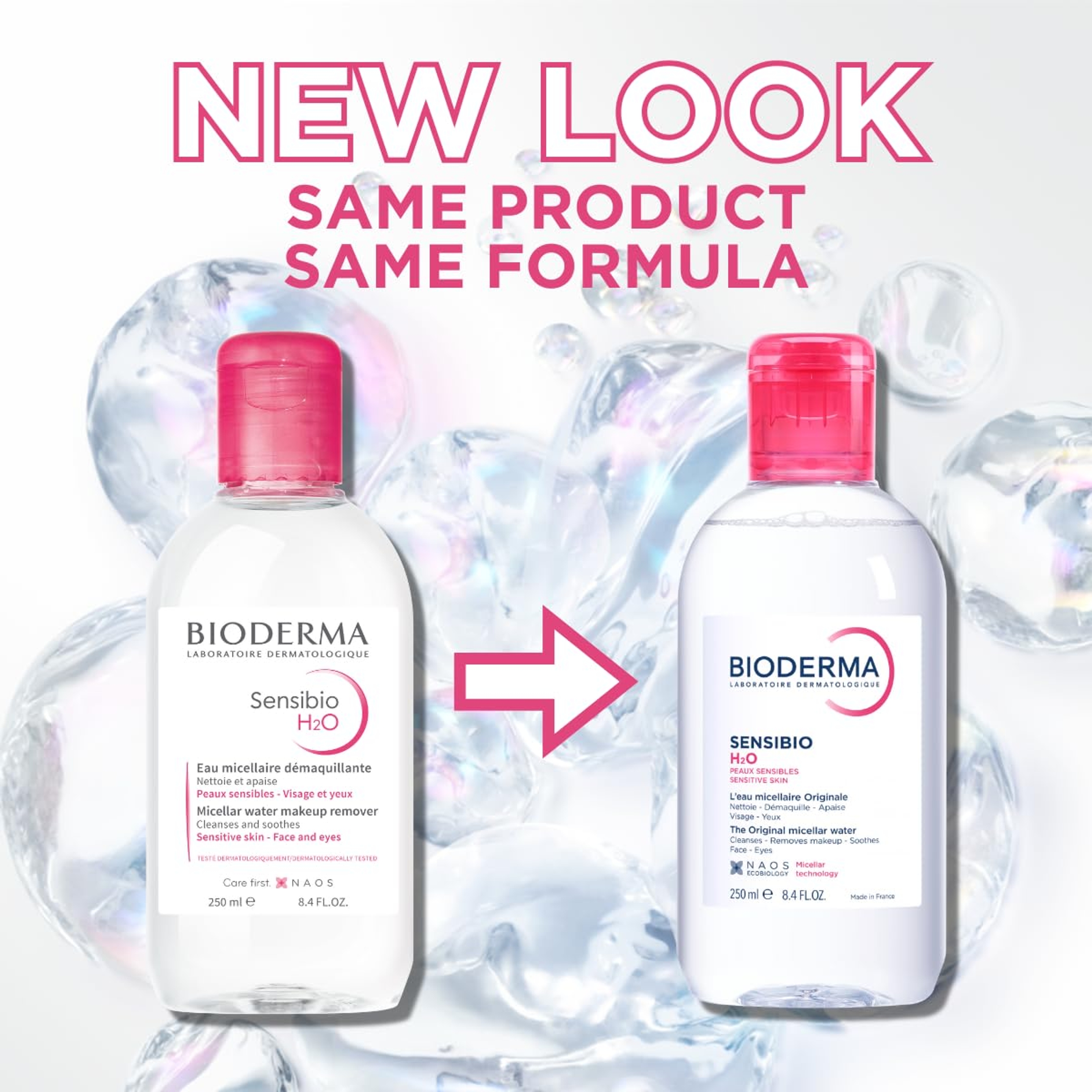 Bioderma Sensibio H2O Micellar Water 8.4 fl.oz - Face Cleanser for Sensitive Skin 3
