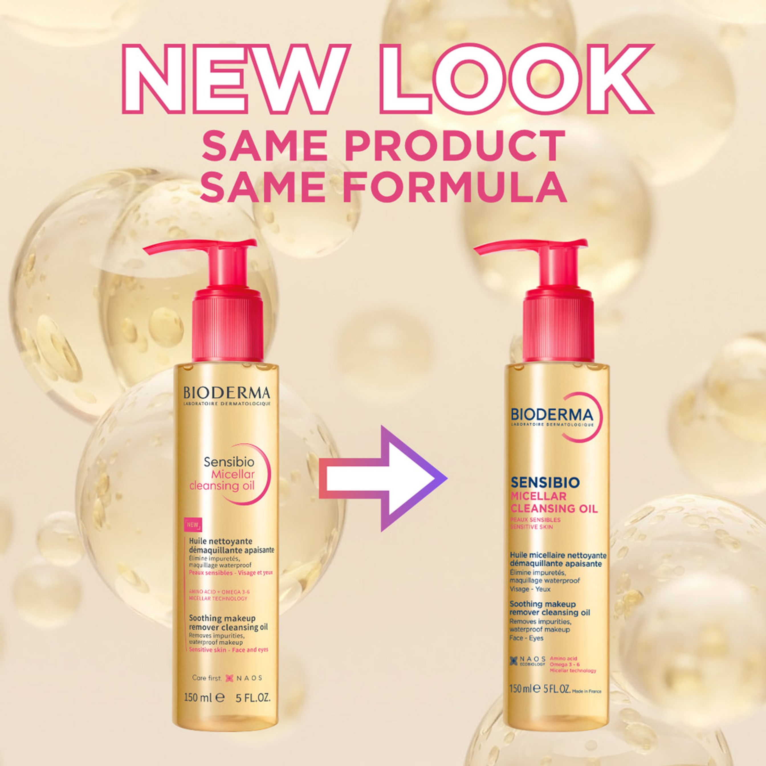 Bioderma Sensibio Micellar Cleansing Oil 5 fl.oz - Micellar Formula Gentle Face Cleanser 3