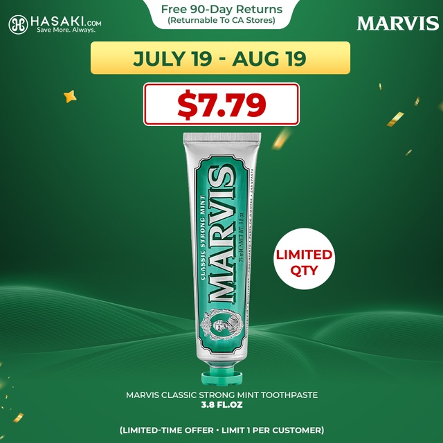 Marvis Classic Strong Mint Toothpaste 3.8 fl.oz